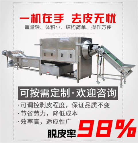 核桃仁去皮机 定做核桃仁去皮流水线